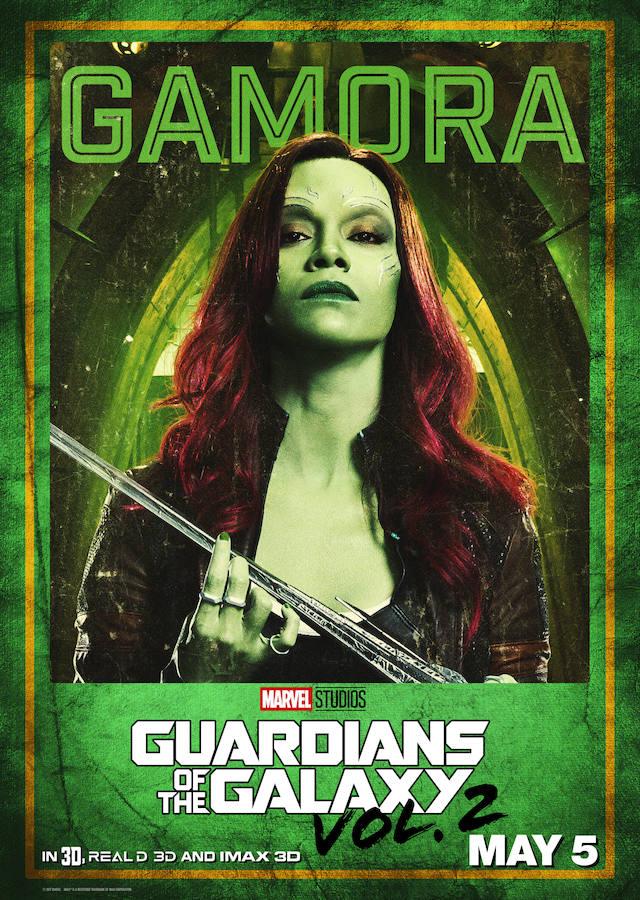 11. Carta con los protagonistas de Guardianes de la galaxia Vol. 2, que se estrena en España este 28 de abril
