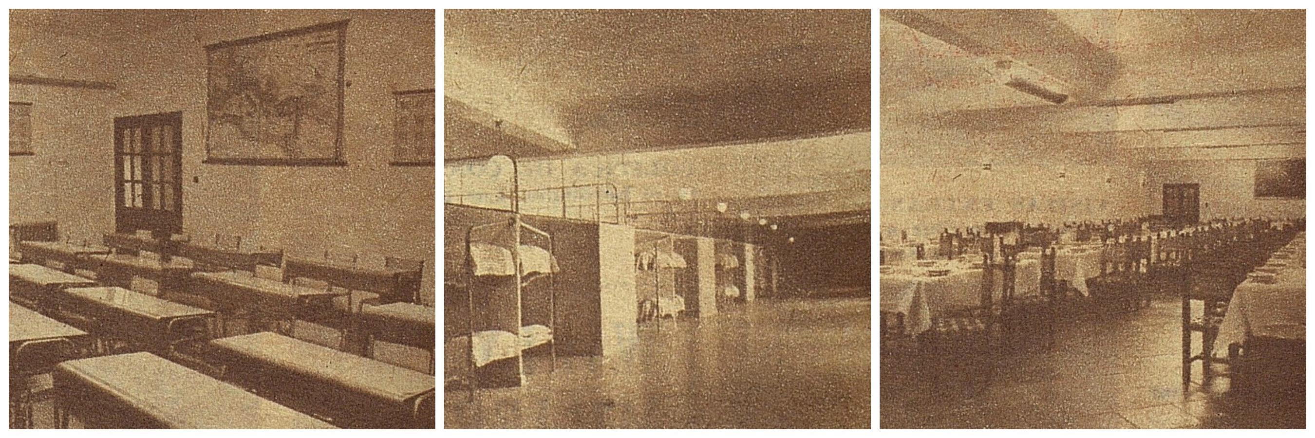 Interiores del Colegio Menor San Servando en el mismo castillo, en un reportaje de El Alcázar de 1958
