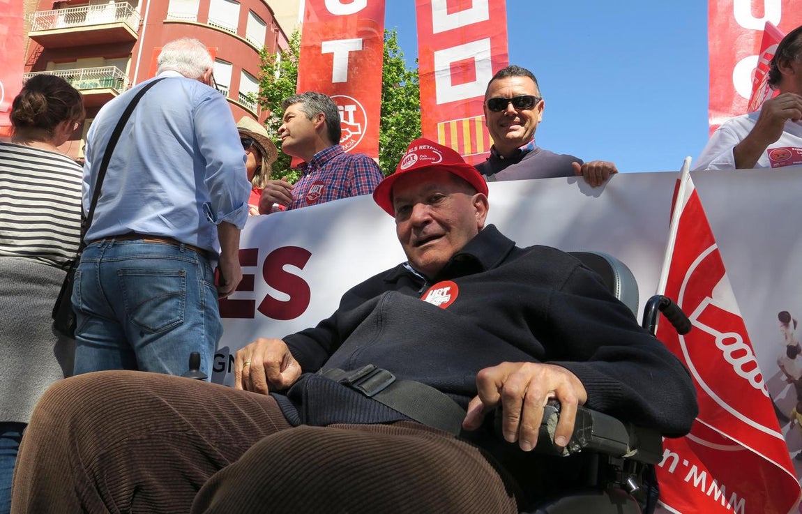 Marcha del Primero de Mayo en Alicante. 