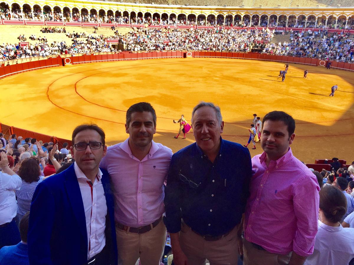 Los periodistas Juan Carlos Gil, Carlos Javier Trejo, Federico Arnás y Andrés Muriel