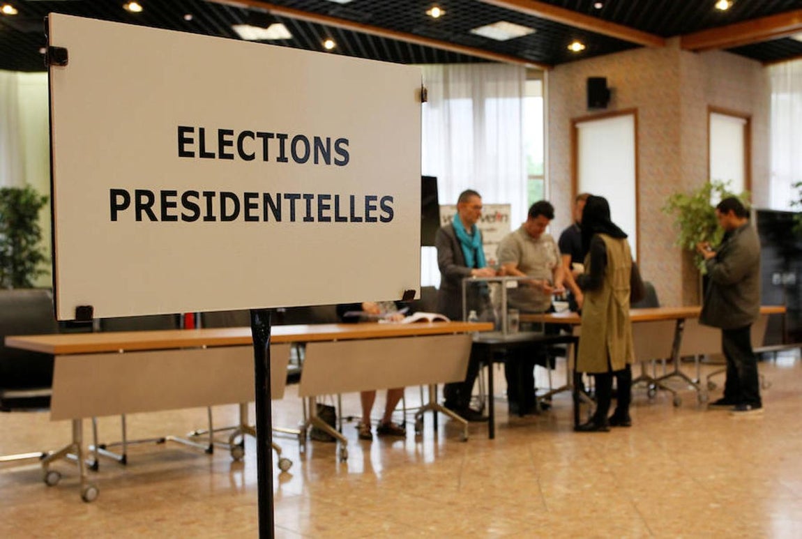 Las imágenes de la jornada electoral francesa