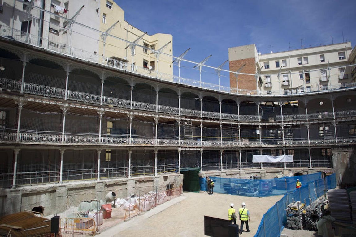 Así avanza la reforma del frontón Beti-Jai