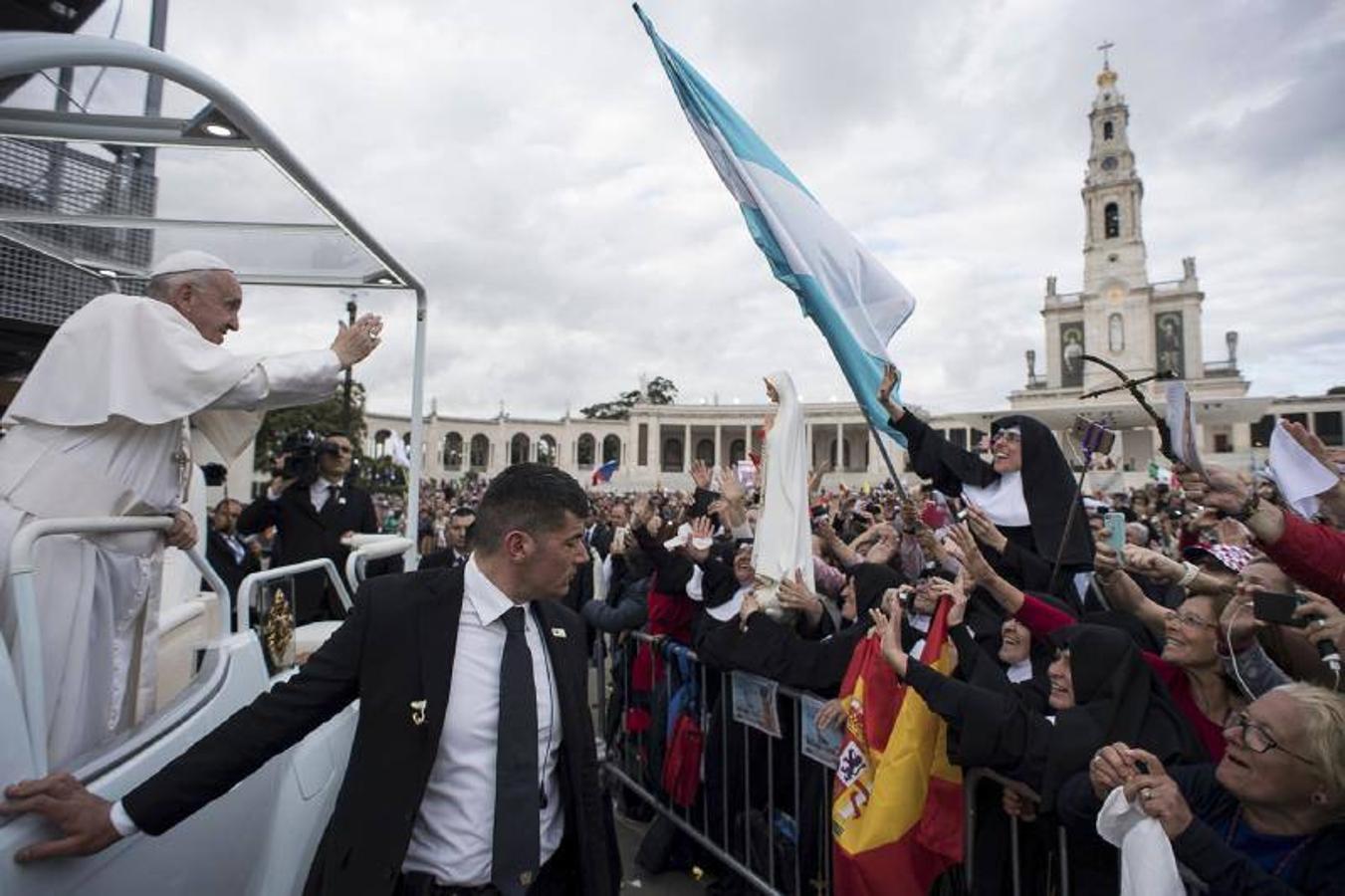 El Papa Francisco durante su visita a Fátima, en Portugal.. 