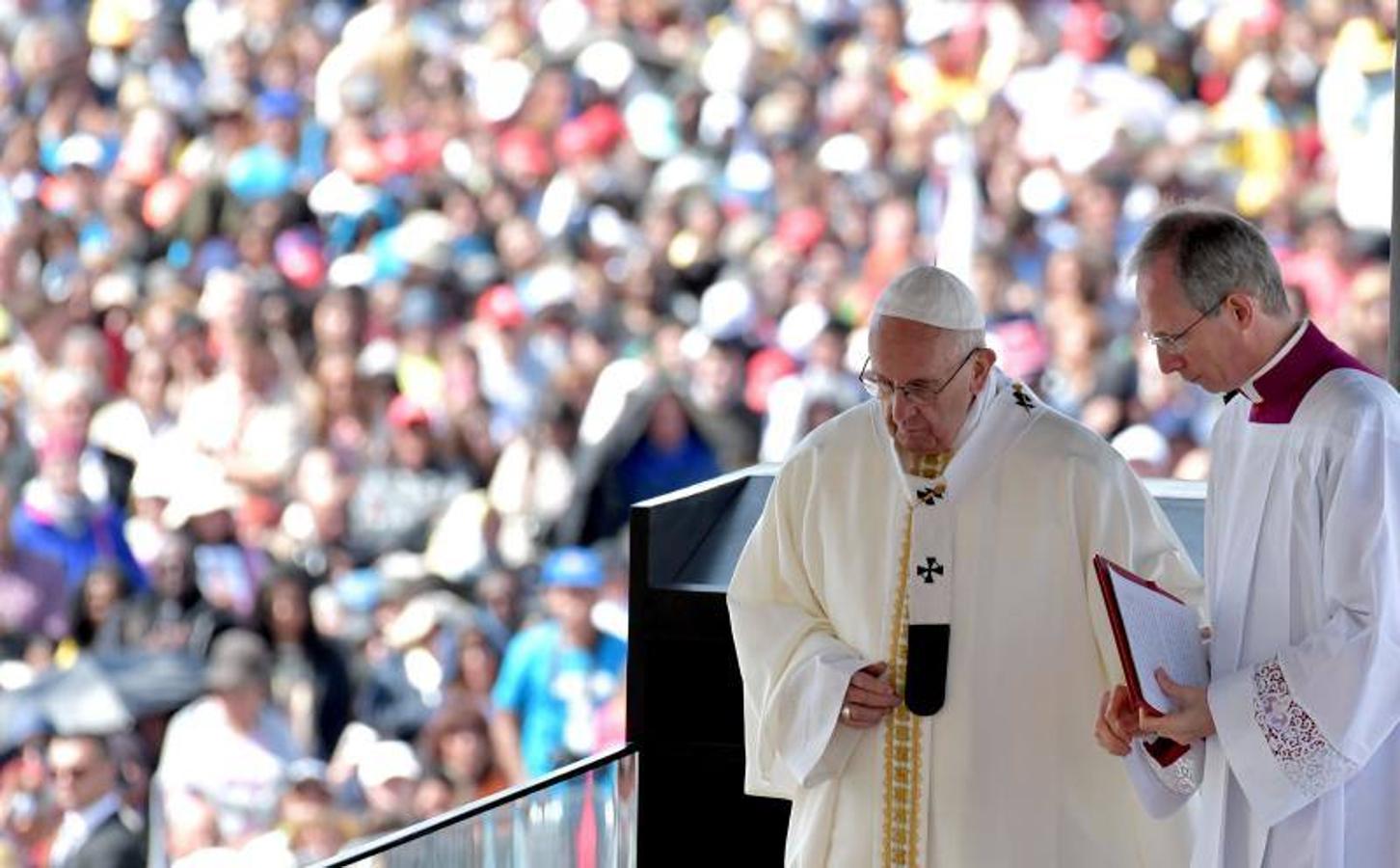 El Papa Francisco durante su visita a Fátima, en Portugal.. 