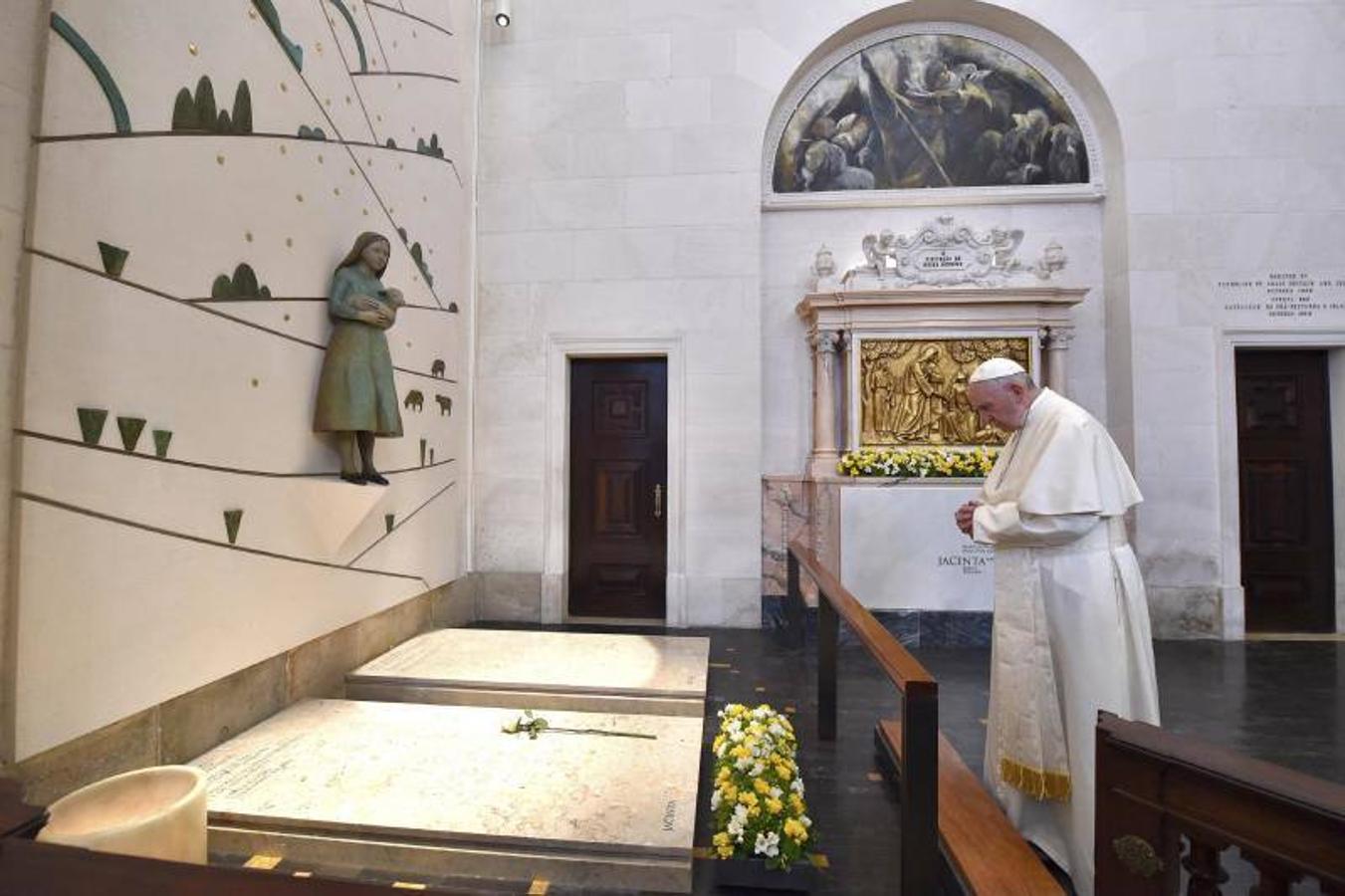 El Papa Francisco durante su visita a Fátima, en Portugal.. 