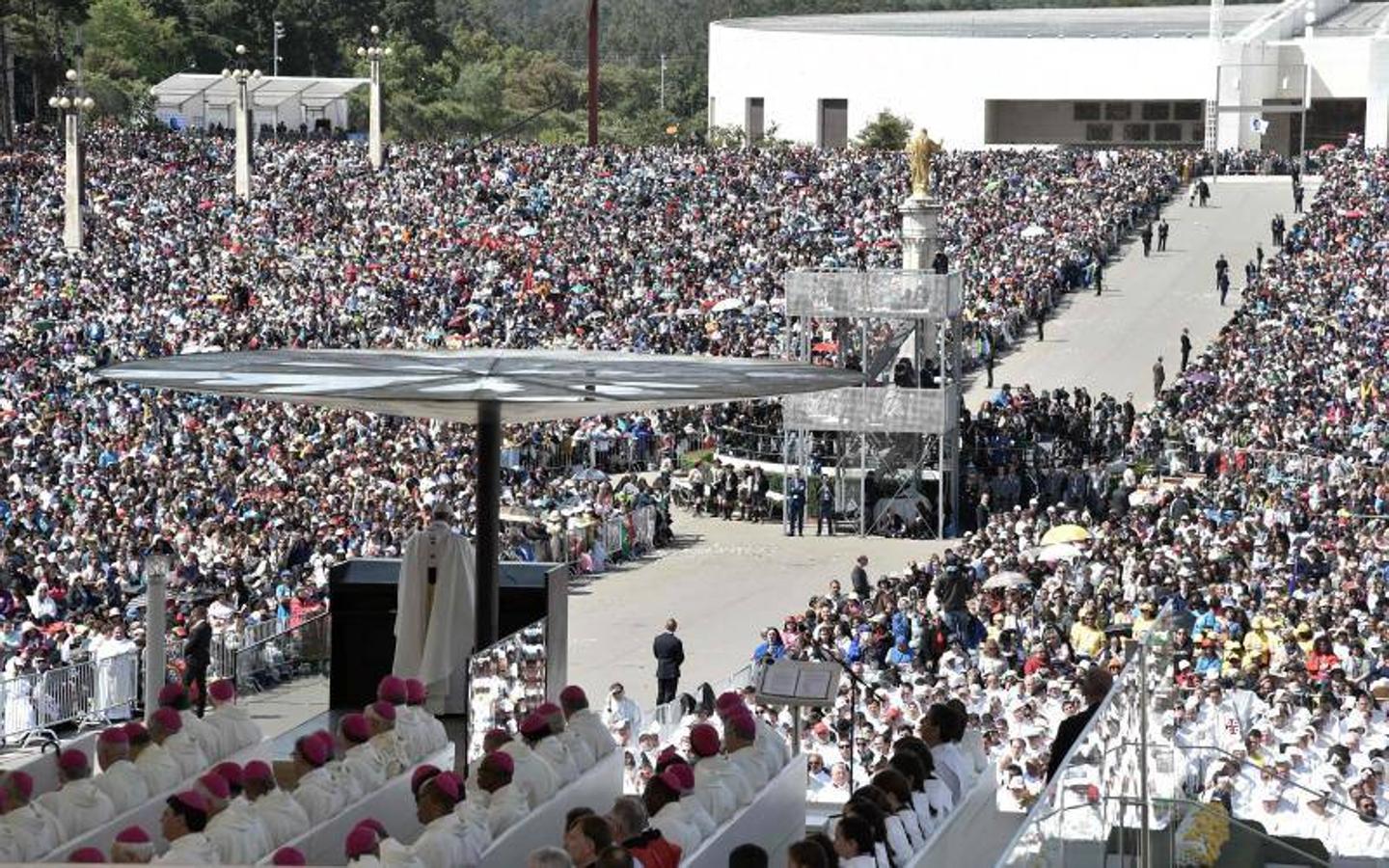 El Papa Francisco durante su visita a Fátima, en Portugal.. 