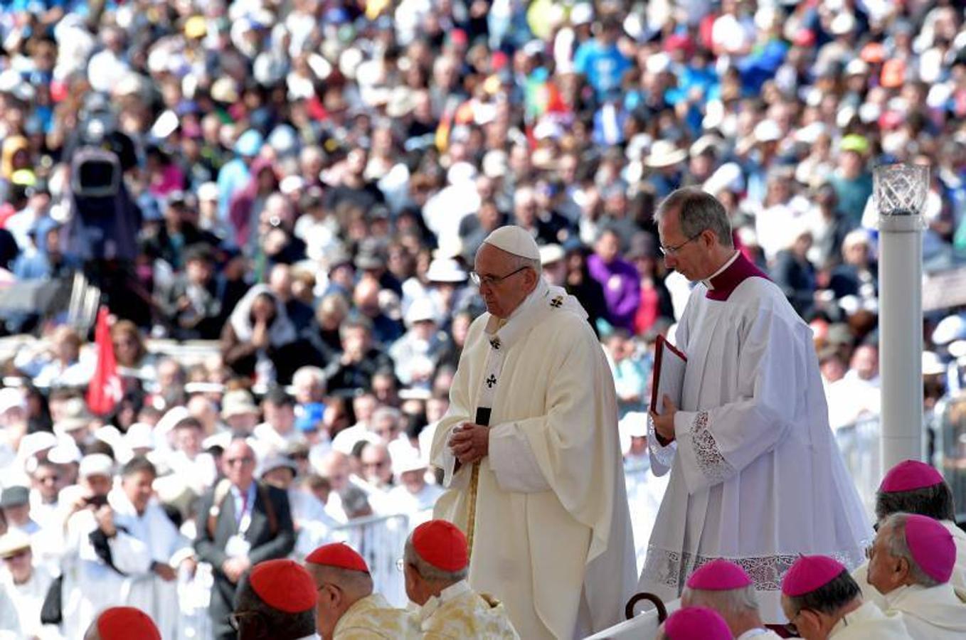 El Papa Francisco durante su visita a Fátima, en Portugal.. 