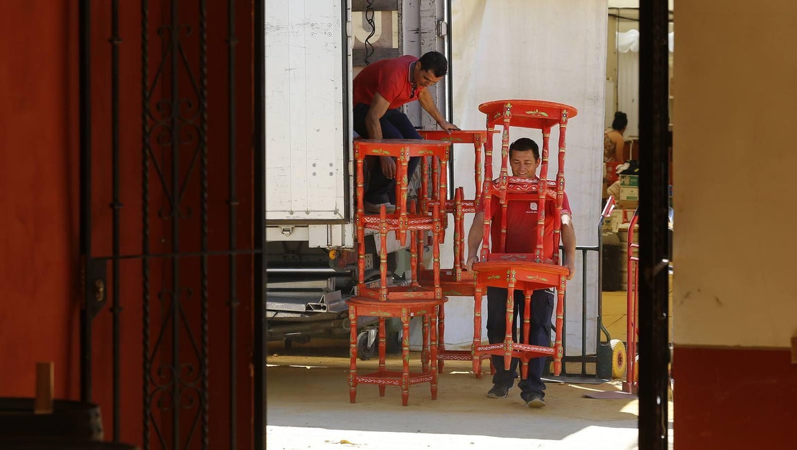 Los últimos preparativos de la Feria de Córdoba 2017, en imágenes