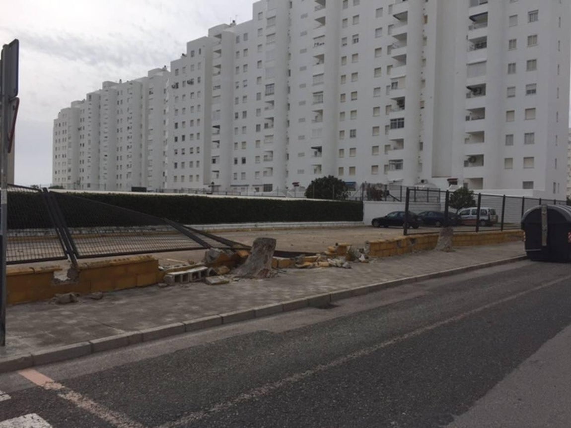 Efectos del levante en Valdelagrana. 