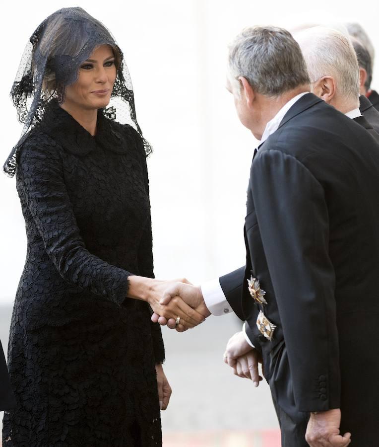 Melania Trump en el Vaticano. 