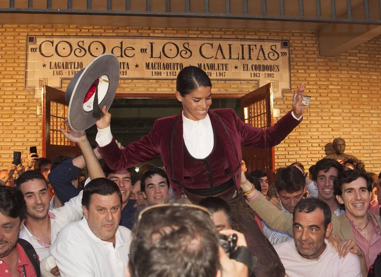 La corrida de rejones que cerró la feria taurina, en imágenes