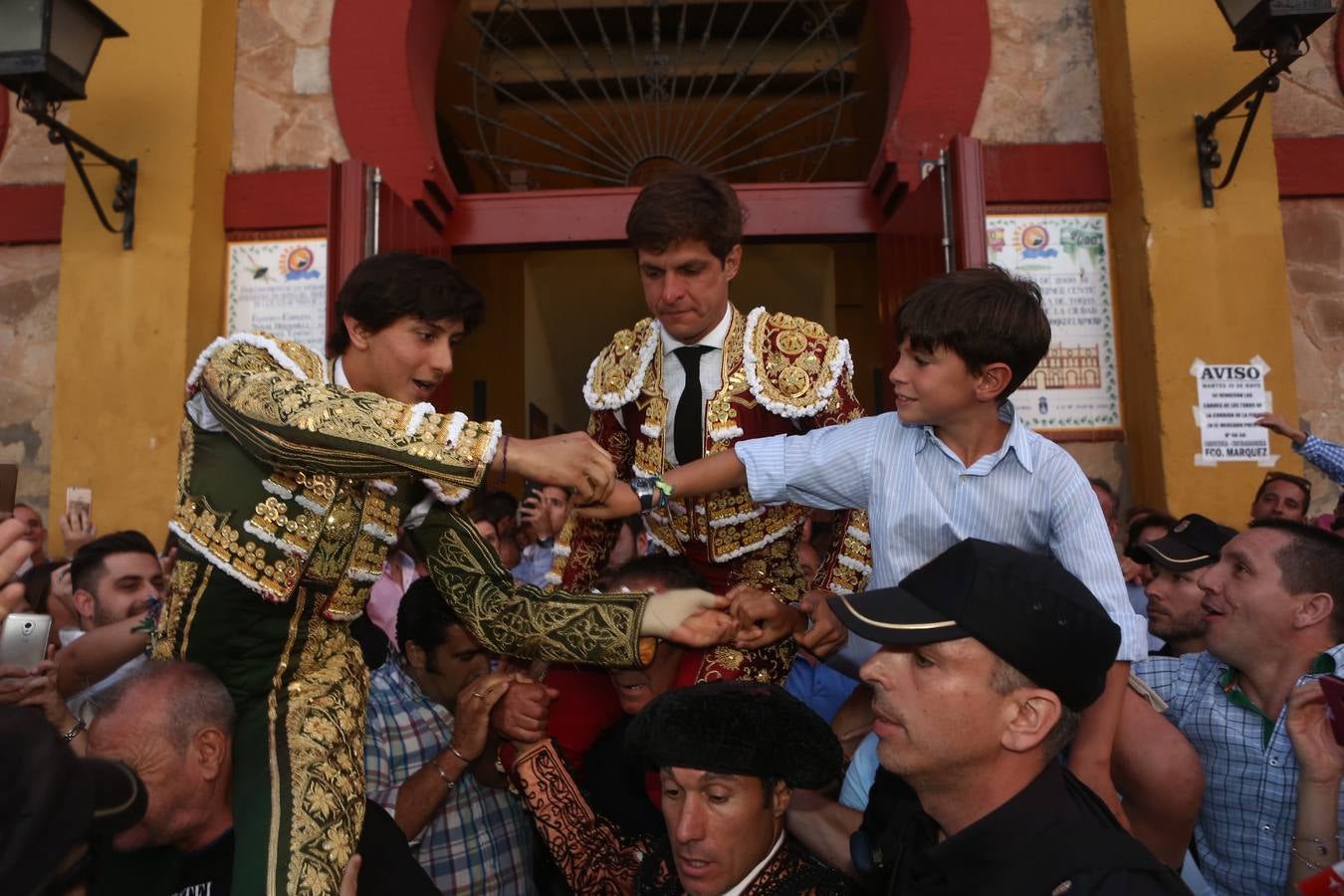 El Juli, Morante y Andrés Roca Rey, en Sanlúcar