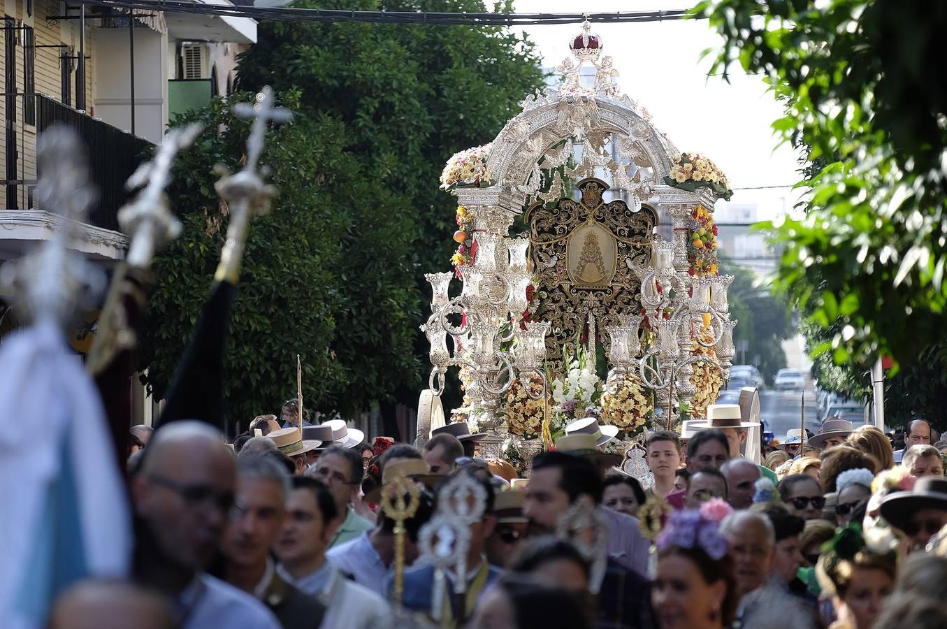 La salida de las carretas del Rocío del Cerro, en imágenes