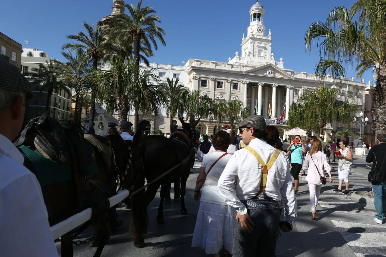 Salida de la hermandad del Rocío de Cádiz