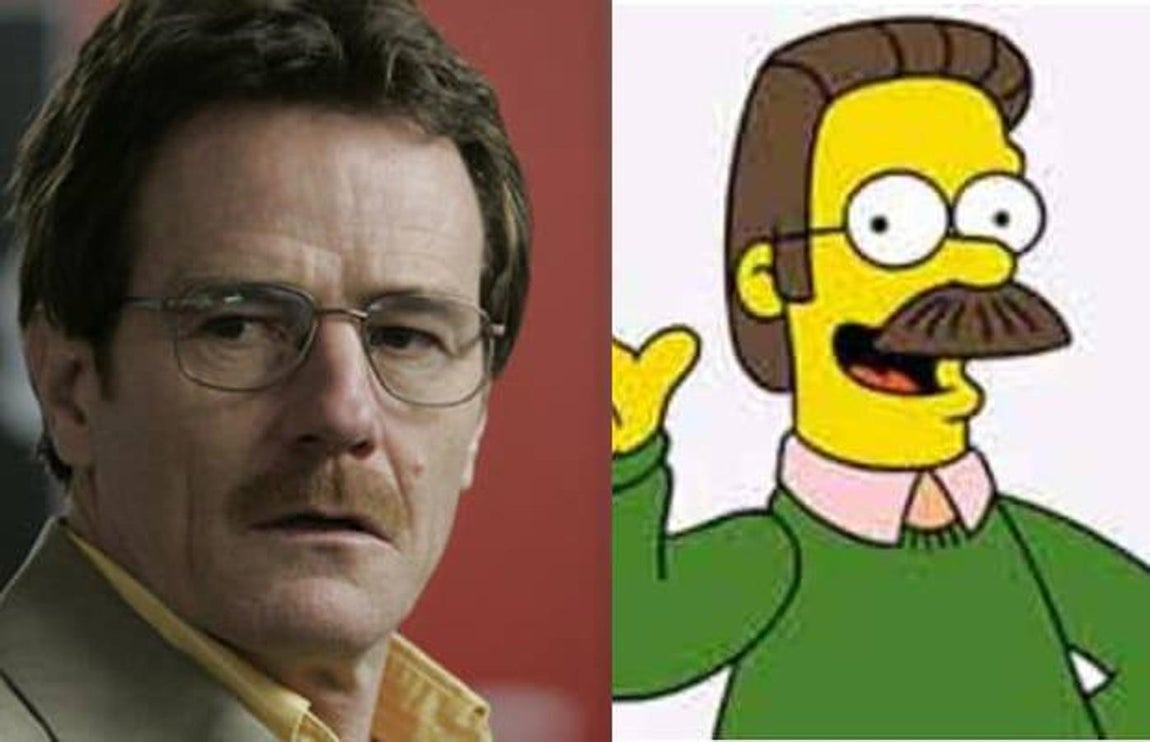 Bryan Cranston / Ned Flanders, «Los Simpsons». 