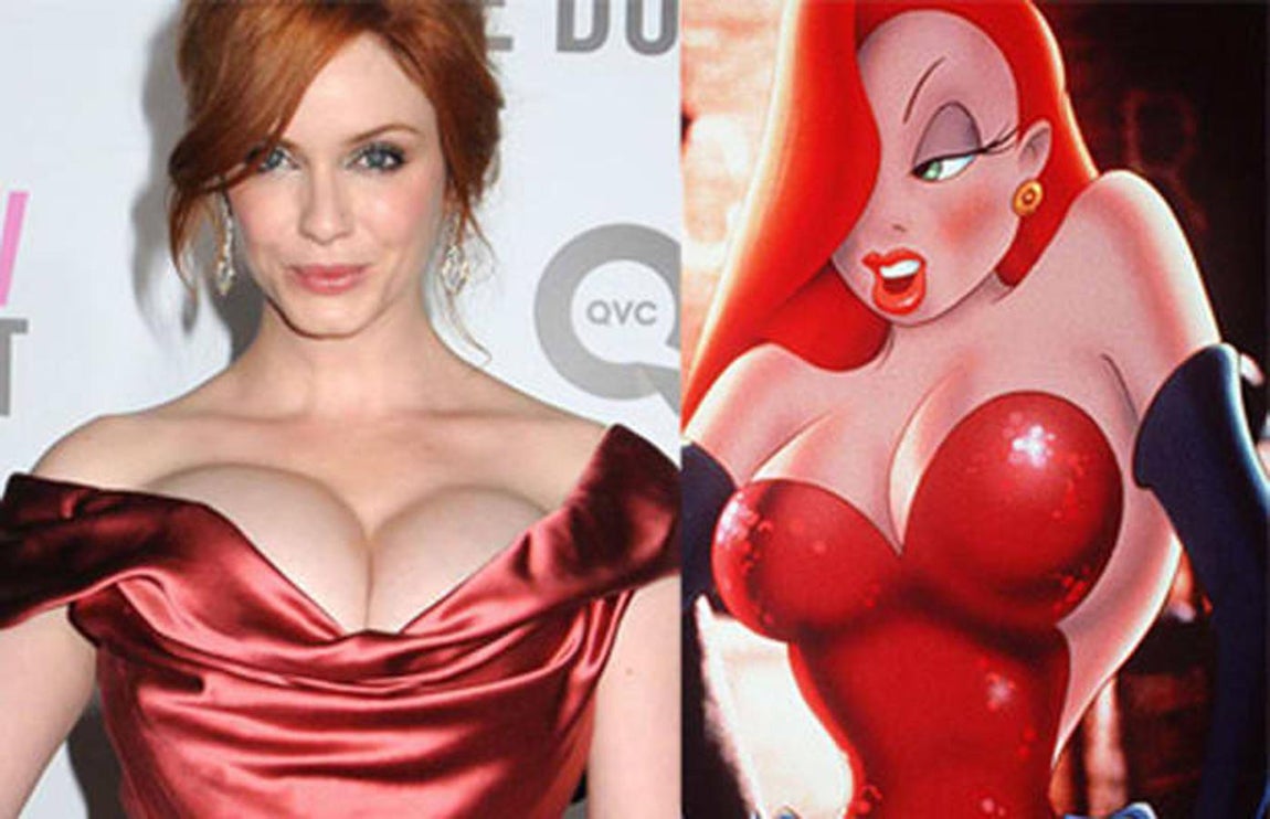 Christina Hendricks / Jessica Rabbit. 
