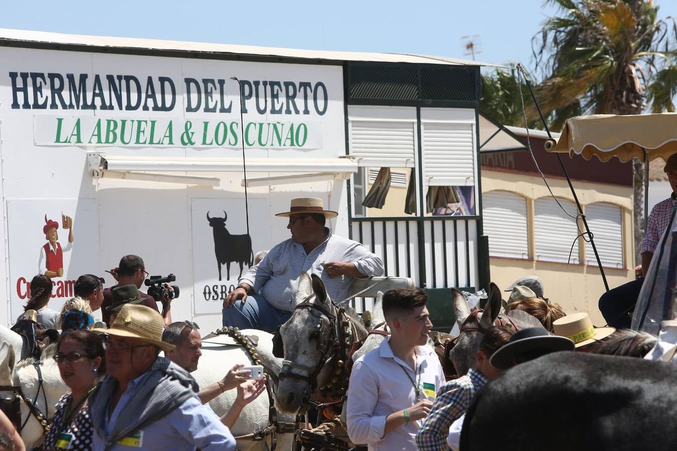 Las hermandades del Rocío vadean el Guadalquivir