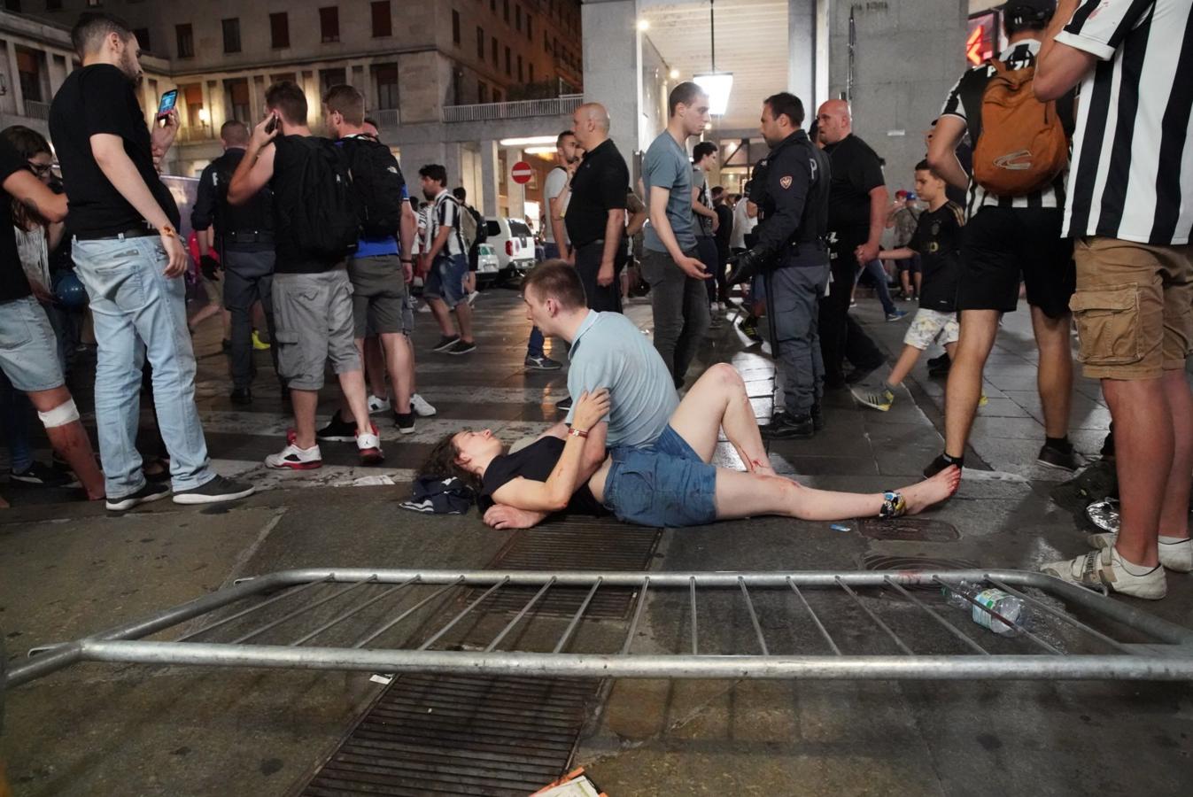 Estampida en Turín por el temor a una bomba durante la final