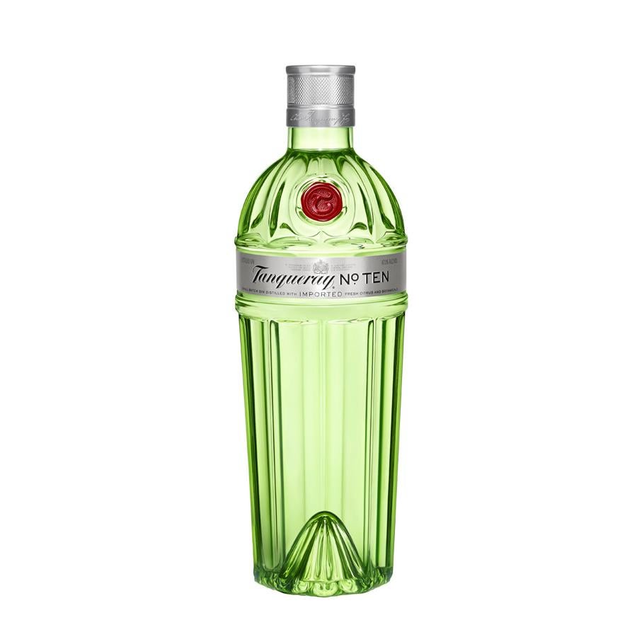 Tanqueray nº Ten. Notas de pomelo, naranja y lima, con matices de enebro y camomila (28,31€).