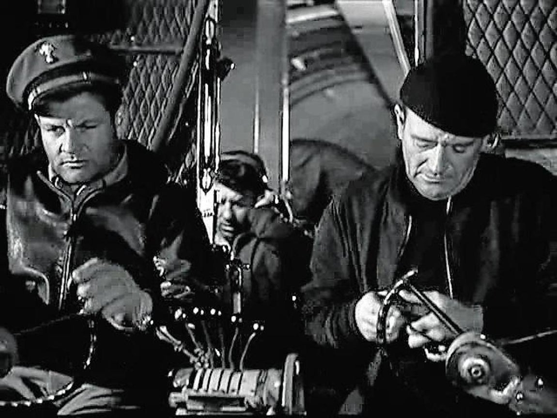 Infierno blanco  (1953). En su camino hacia el éxito, y marcado por la época, John Wayne se movió entre el color y el blanco y negro