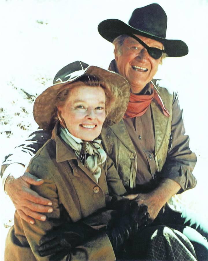 El rifle y la Biblia (1975). Con Katharine Hepburn en uno de sus últimos papeles