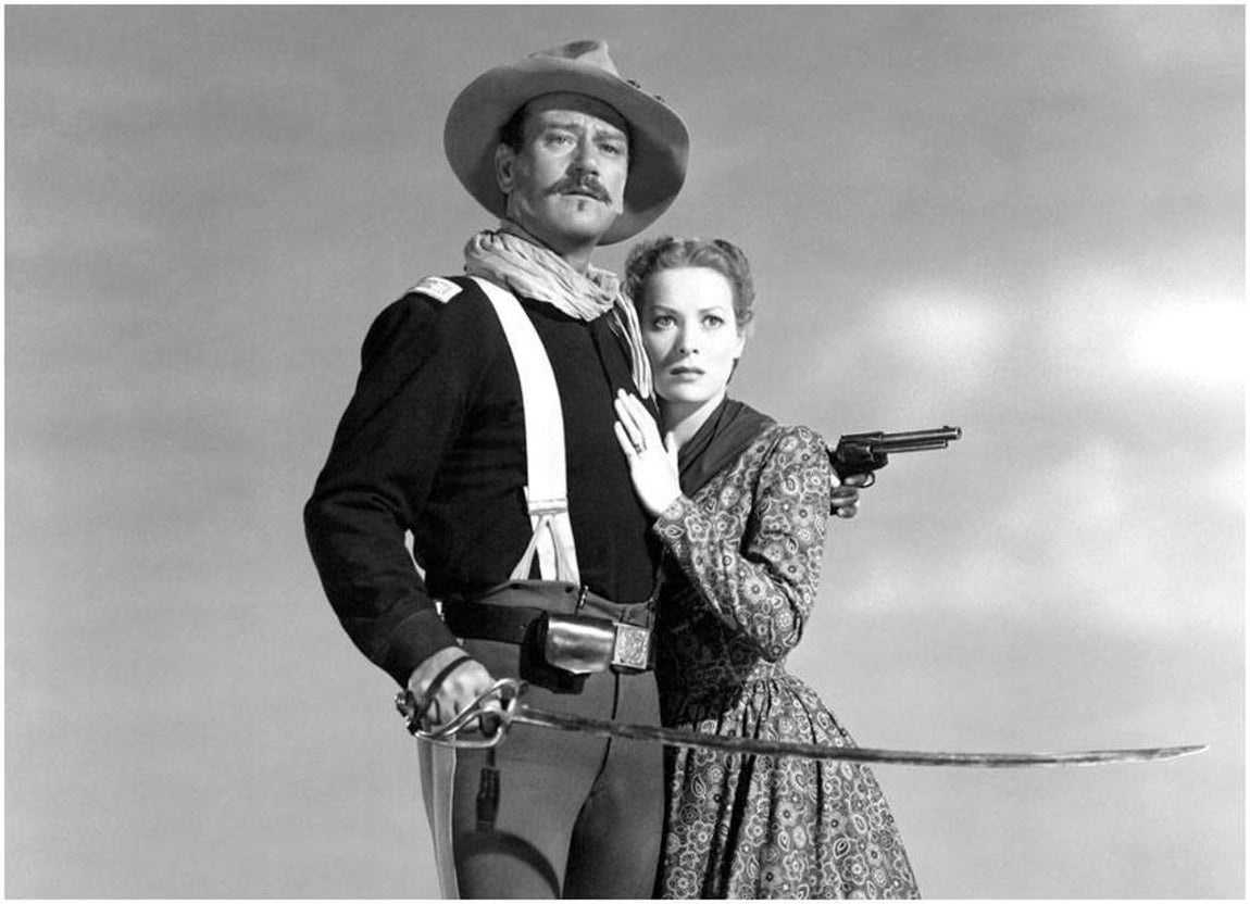 Río Grande (1950). Dirigida por  John Ford y con la presencia de la actriz Maureen O'Hara