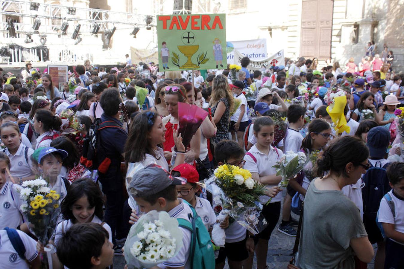 La ofrenda floral del Corpus, en imágenes