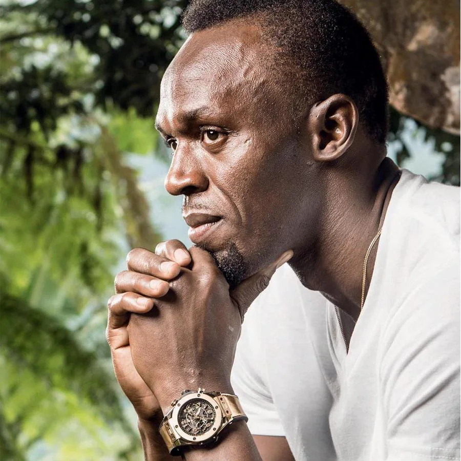 Usain Bolt. El atleta jamaicano, con 11 títulos mundiales y ocho olímpicos, desde que conoció los relojes Hublot no se ha separado de ellos por la precisión del tiempo tan importante para las pruebas. Hoy es uno de los embajadores de la casa.