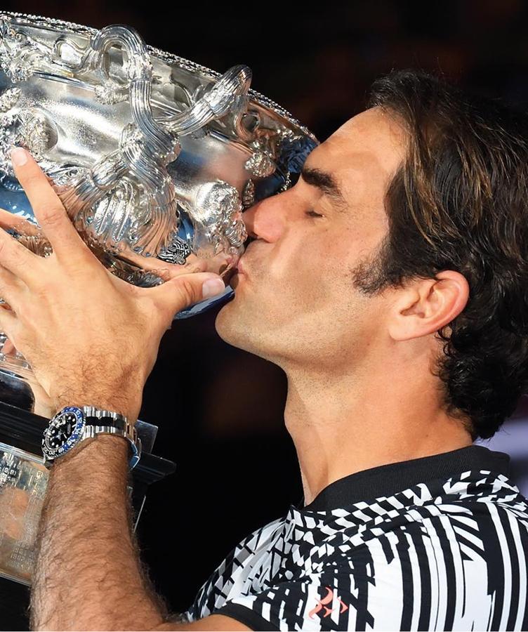 Roger Federer. Uno de los grandes del tenis siempre ha mirado cada segundo de juego con estos emblemáticos relojes. La casa a lo largo de su historia ha posicionado al deporte como un estilo de vida.