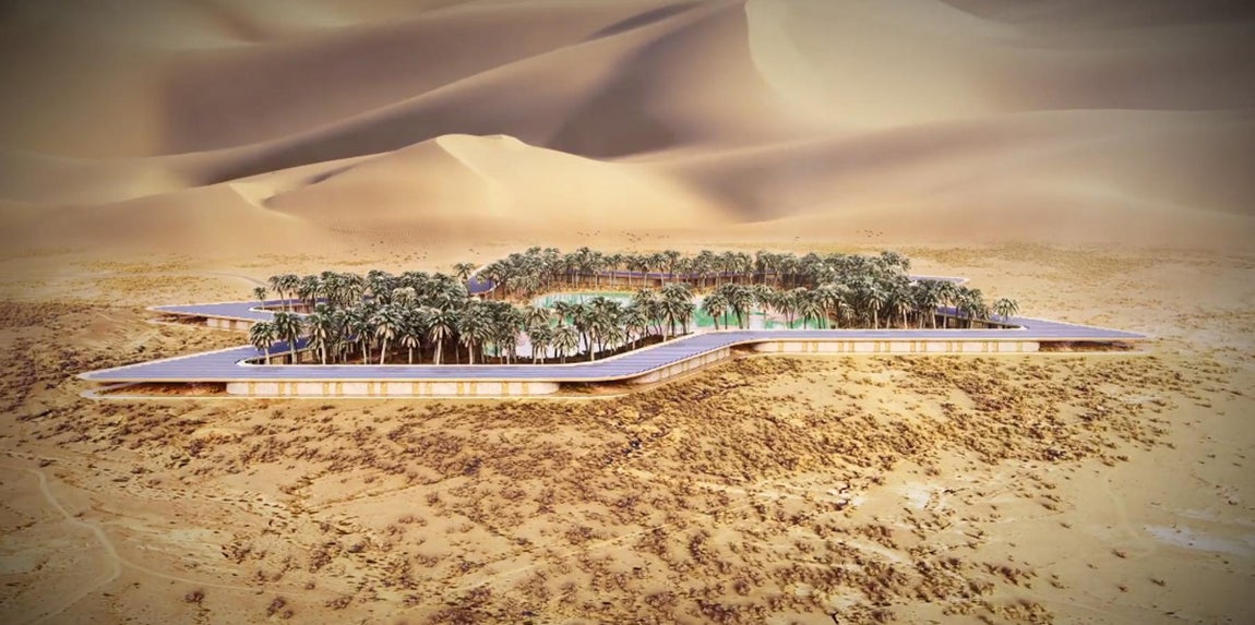 Toda una experiencia de lujo en pleno desierto de Liwa.