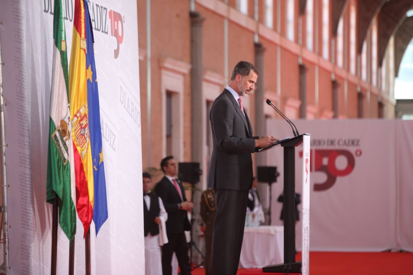 Su Majestad el Rey Felipe VI participa en el acto de celebración del 150 aniversario de Diario de Cádiz