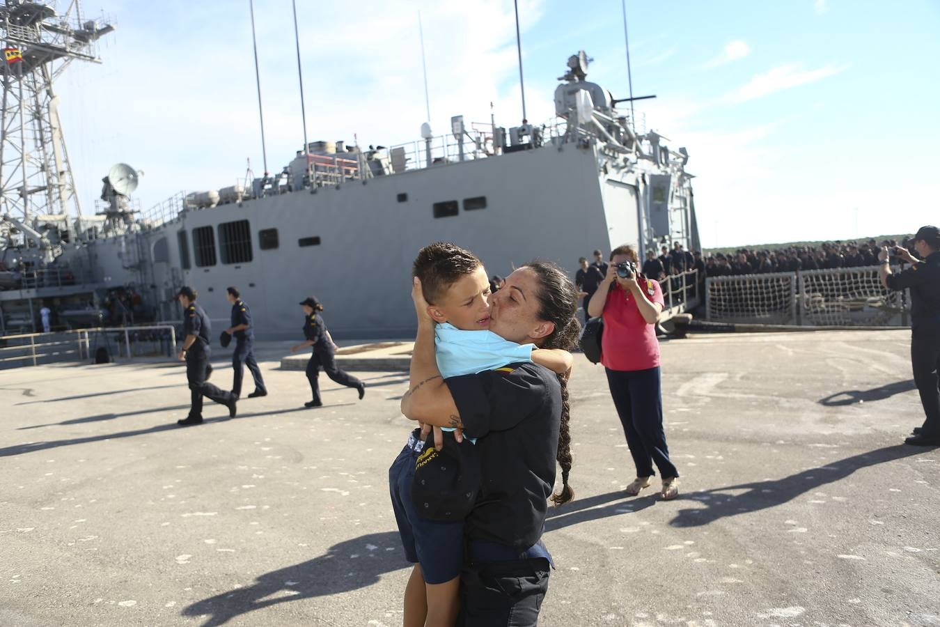 Llegada de la fragata Canarias a la Base de Rota