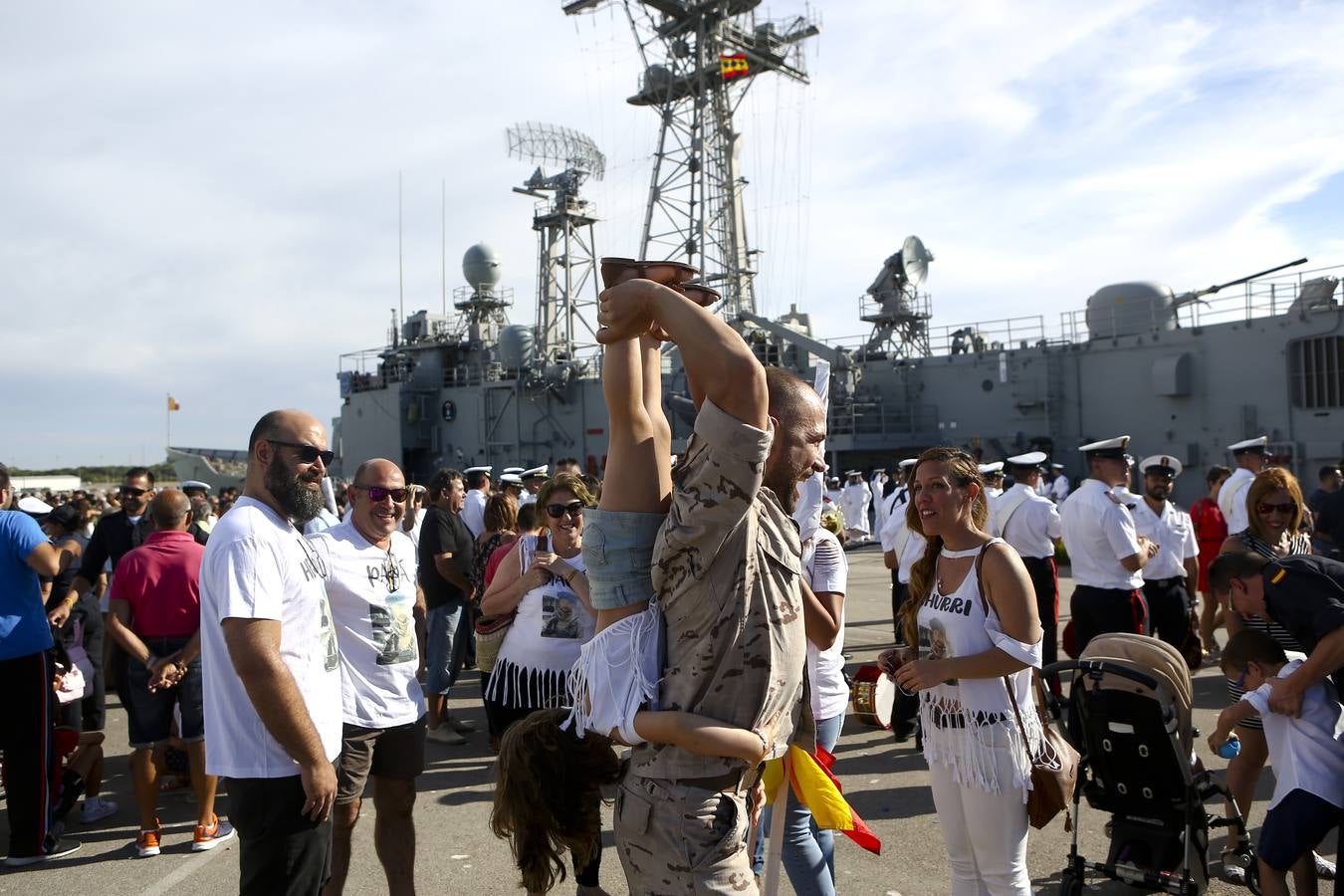 Llegada de la fragata Canarias a la Base de Rota