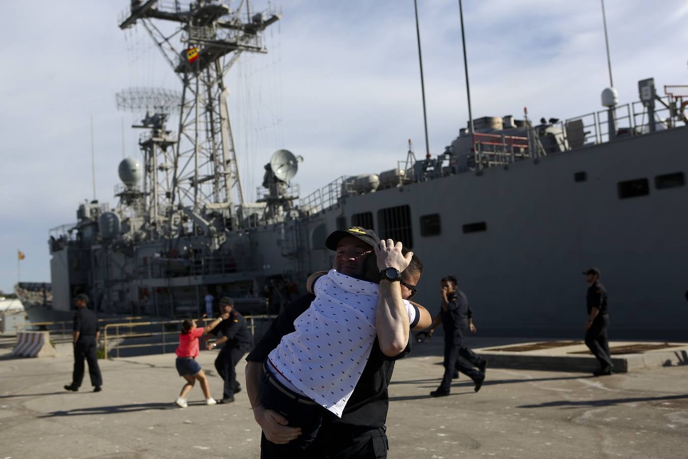 Llegada de la fragata Canarias a la Base de Rota