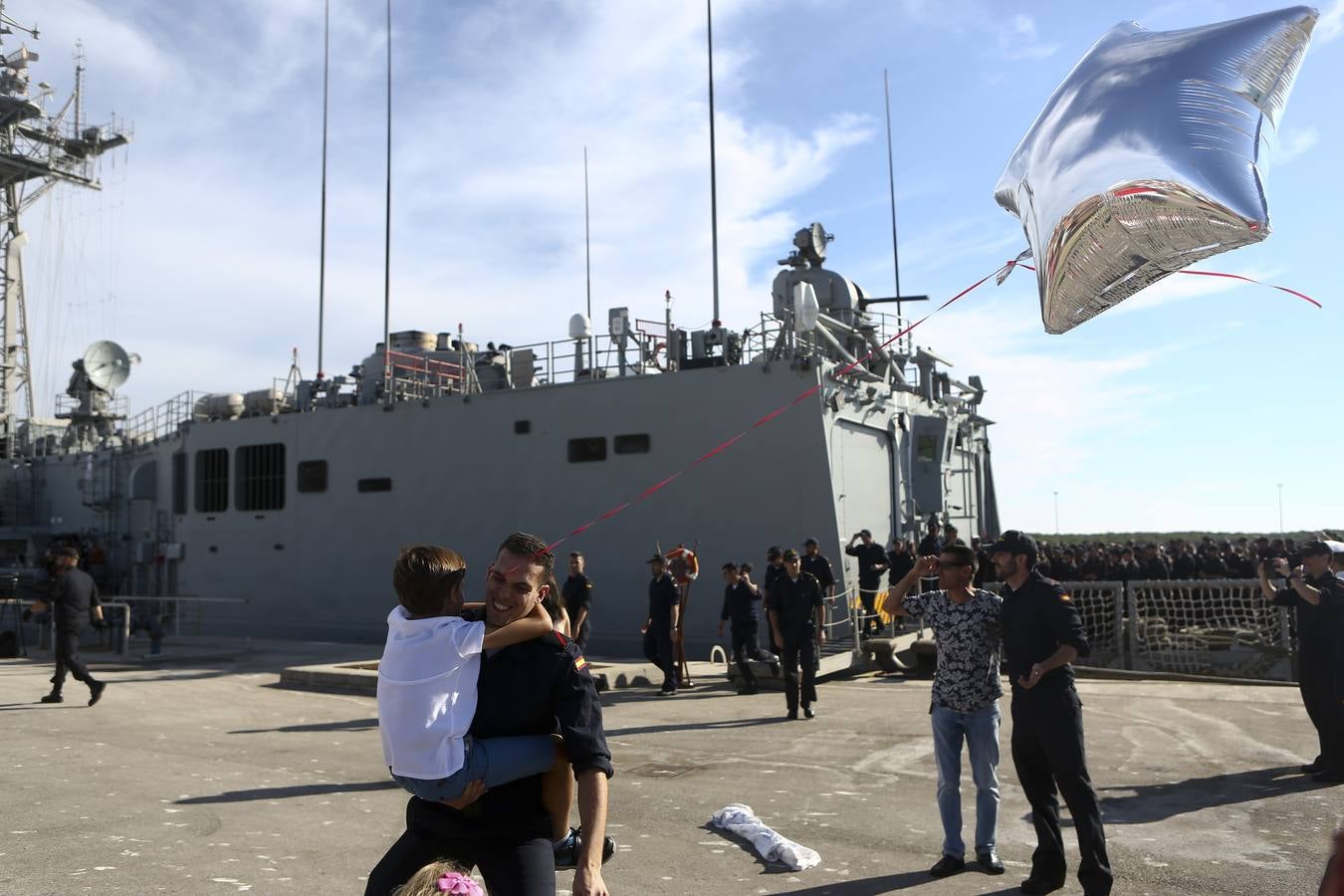 Llegada de la fragata Canarias a la Base de Rota