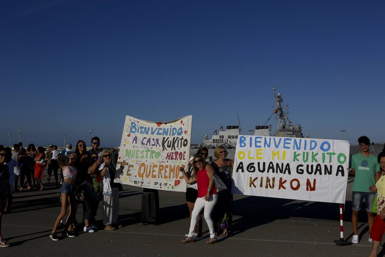 Llegada de la fragata Canarias a la Base de Rota