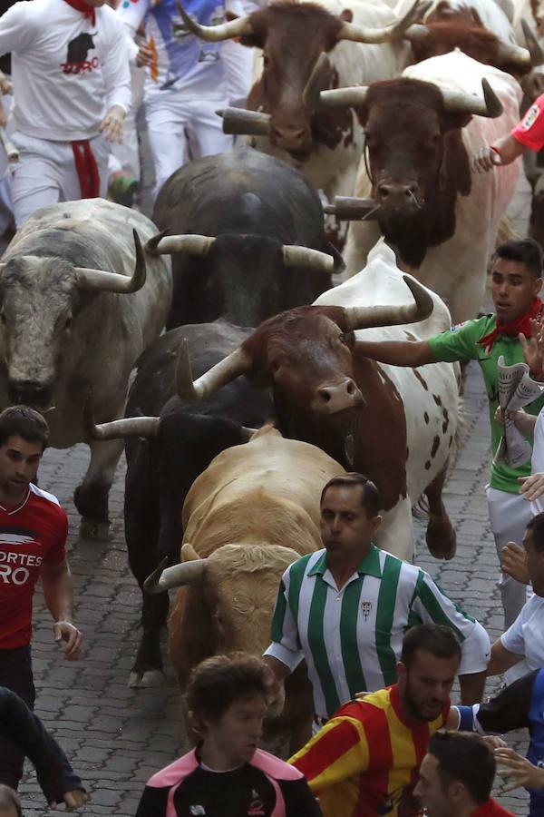 Primer encierro San Fermín 2017. 