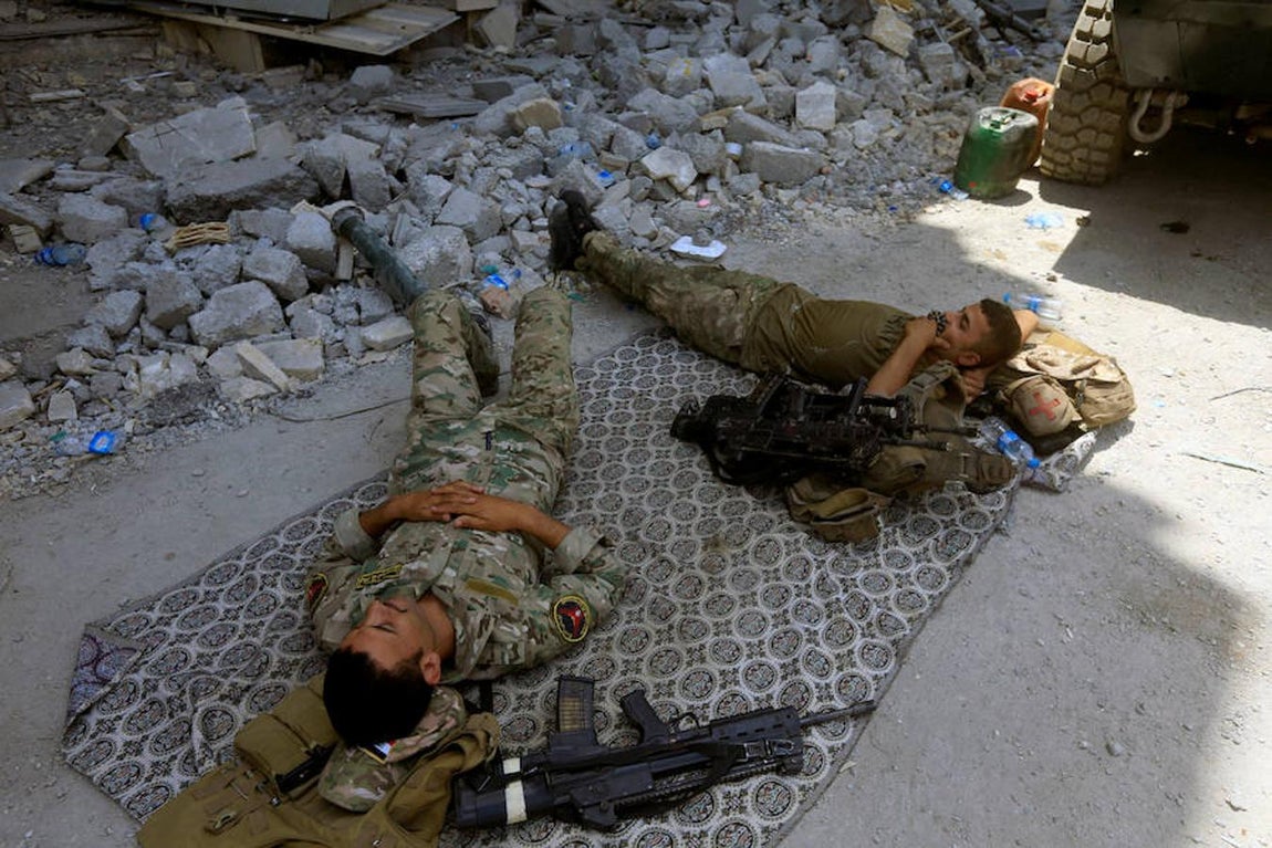 Comandantes y militares de las diferentes unidades han llevado a cabo la operación militar desde hace casi nueve meses. 