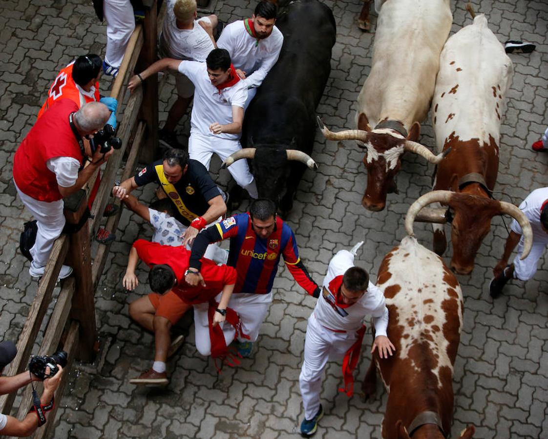 La quinta carrera de Sanfermines. 