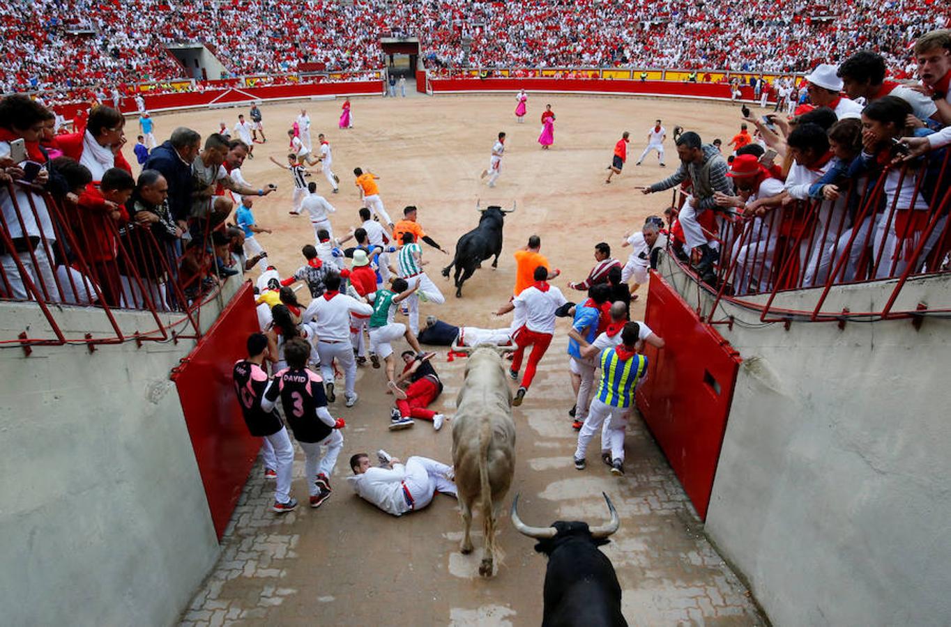 La quinta carrera de Sanfermines. 