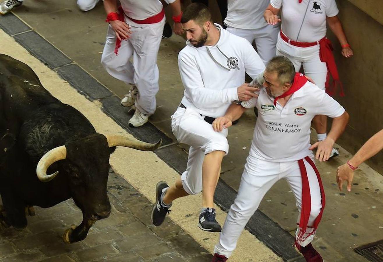 La quinta carrera de Sanfermines. 