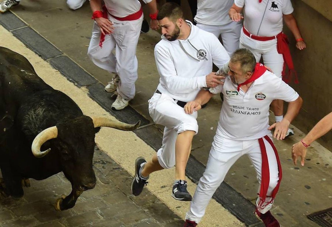 La quinta carrera de Sanfermines. 