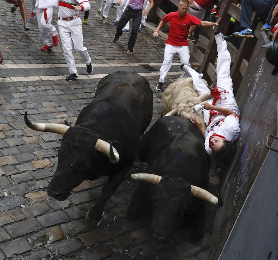 La quinta carrera de Sanfermines. 