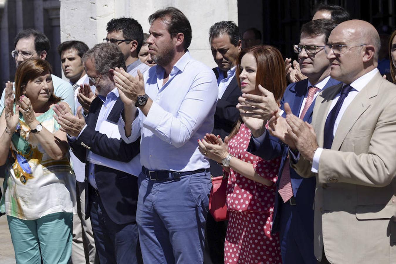 Acto en la Plaza Mayor de Valladolid. 