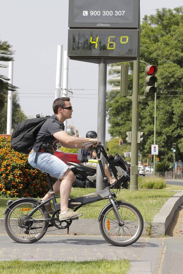 La Aemet activa el aviso rojo por calor extremo para este jueves en Sevilla