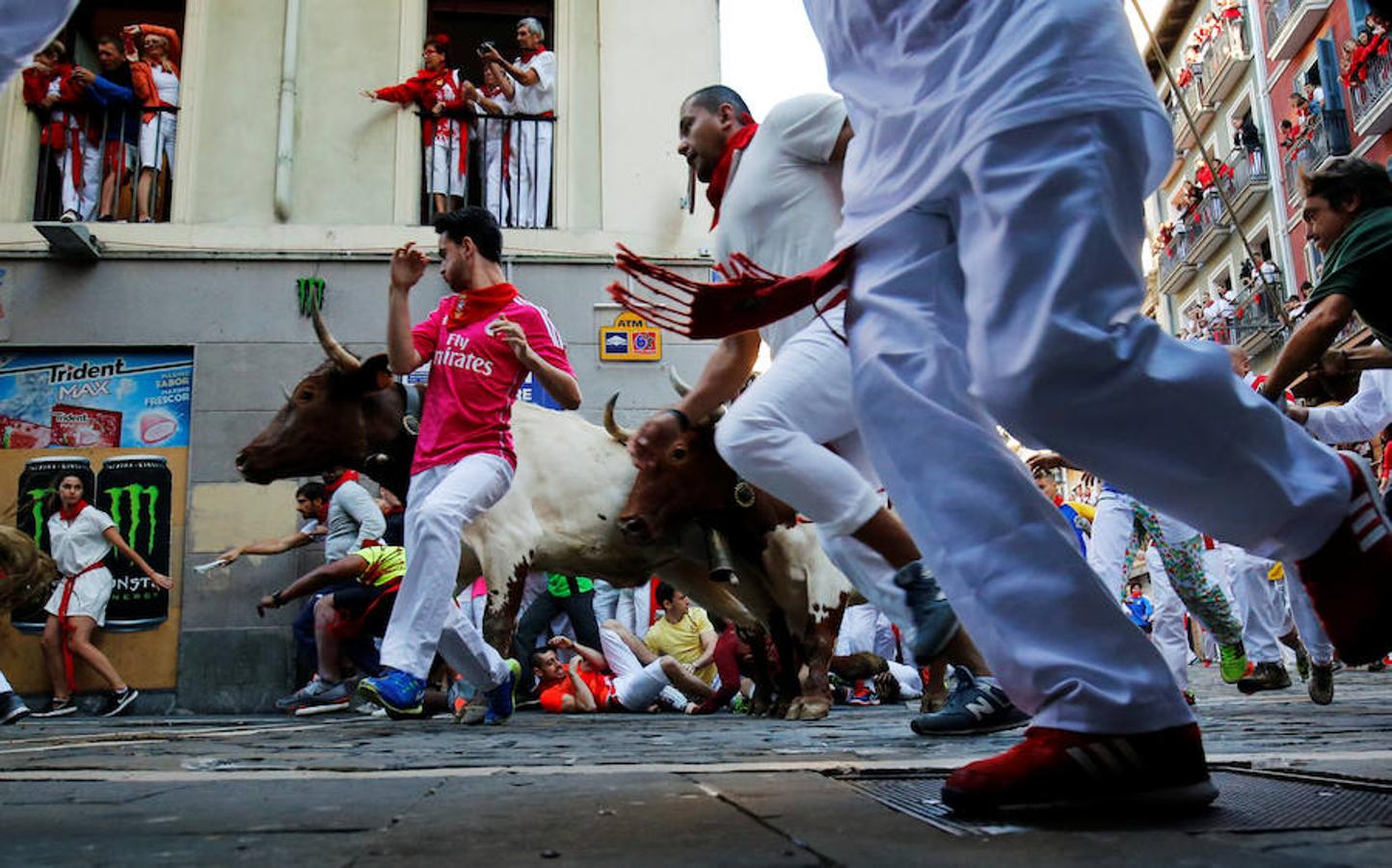 Las imágenes del sexto encierrro de Sanfermines