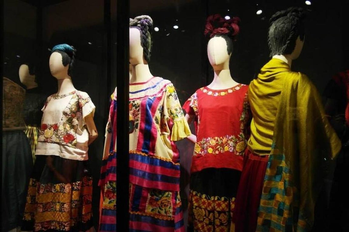 El guardarropa de Frida Kahlo. Parte de su vestuario está expuesto en la Casa Azul