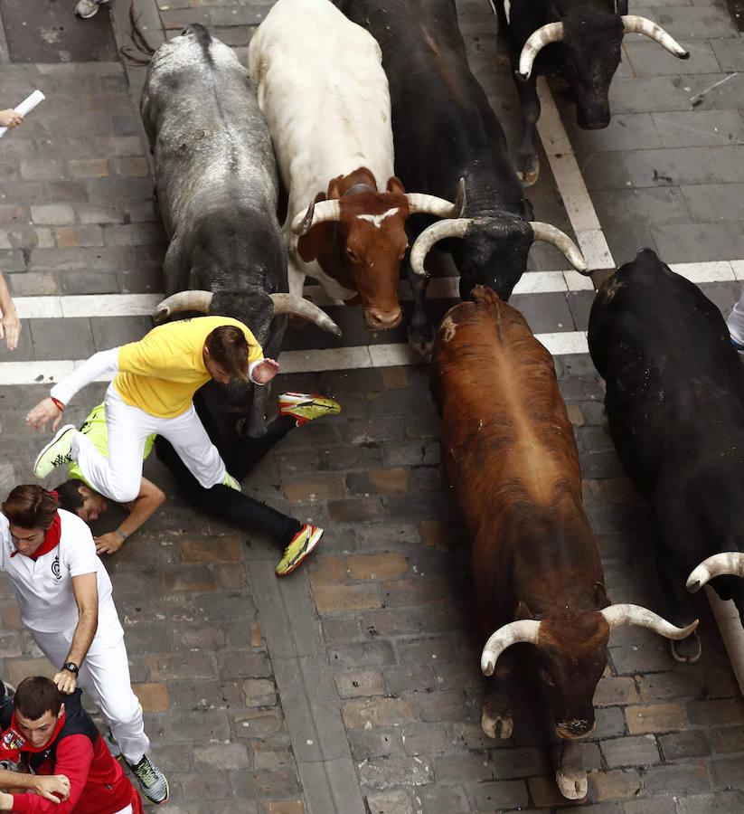 Las impresionantes imágenes del último encierro de Sanfermines 2017