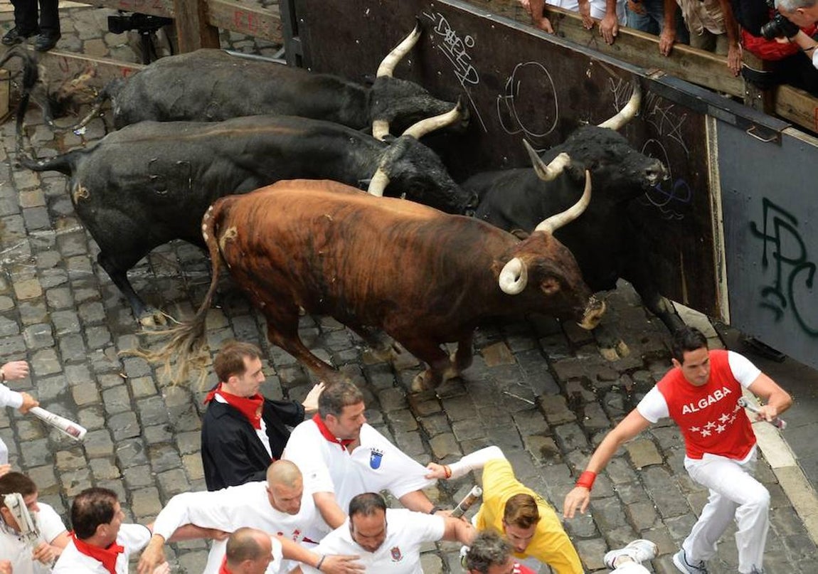 Las impresionantes imágenes del último encierro de Sanfermines 2017