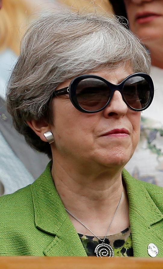Theresa May no perdió detalle. 